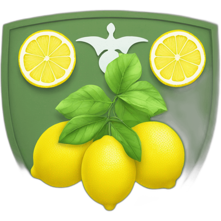 monetary sign coat of arms of lemon emoji