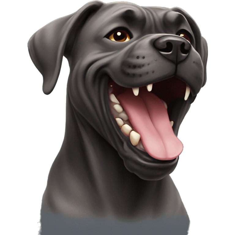 Cane corso dog laughing  emoji