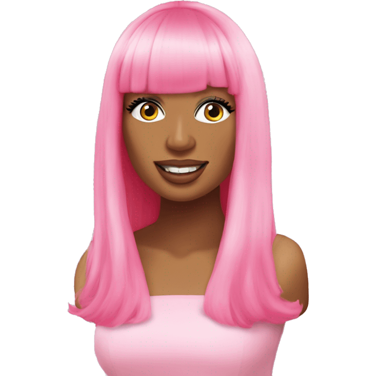 Nicki minaj pink wig  emoji