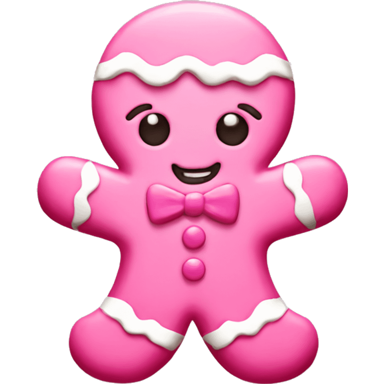 Pink gingerbread  emoji