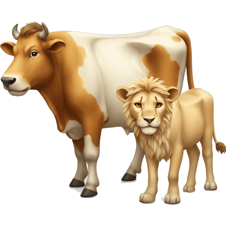 cow + lion emoji