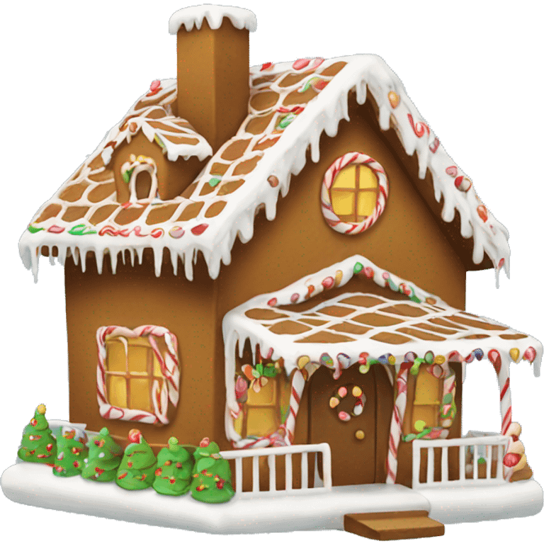 gingerbread house emoji