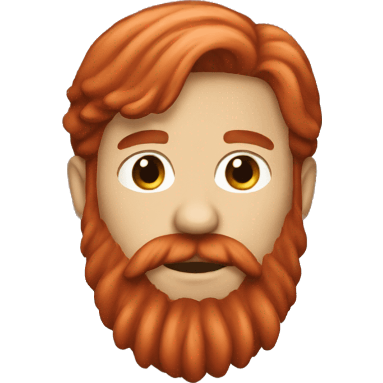 red long hair beard emoji