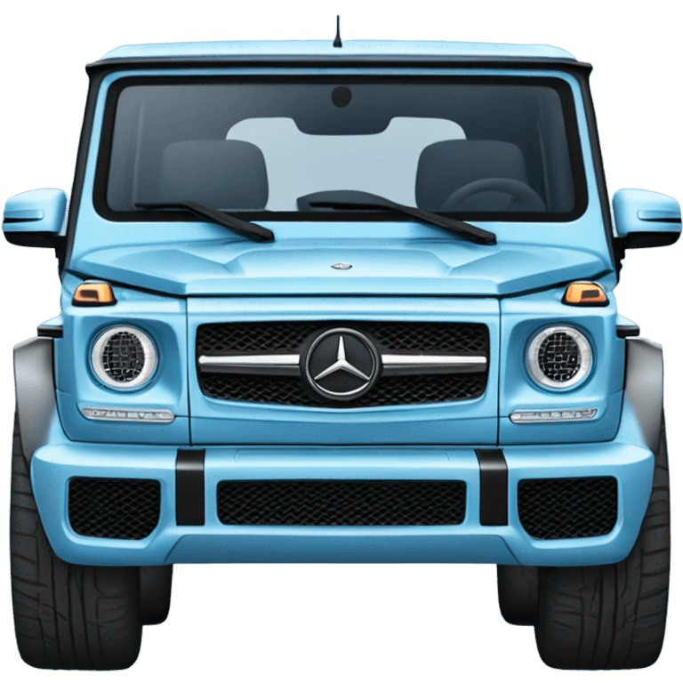 Light blue Mercedes G wagon emoji