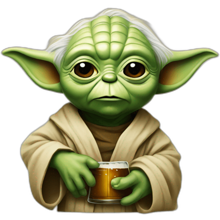 Yoda beer emoji