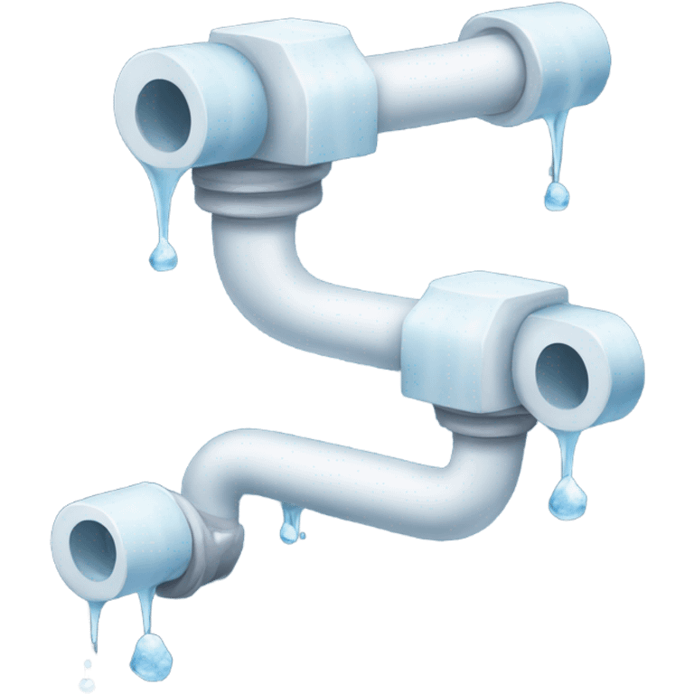 icy snowy pipes emoji