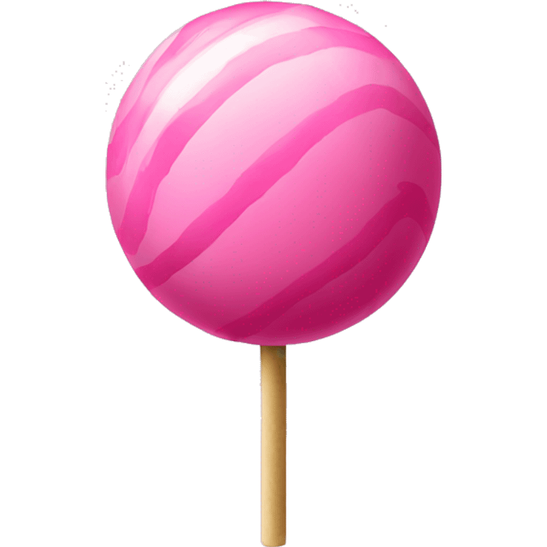 monochromatic pink spherical lollipop emoji