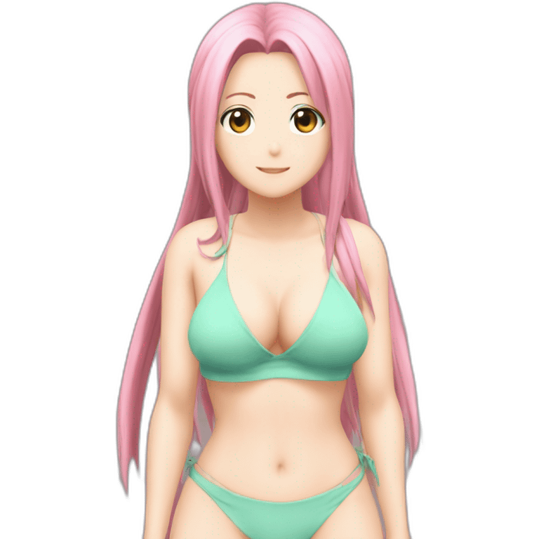 sakura haruno full body pawg micro bikini back focus but emoji