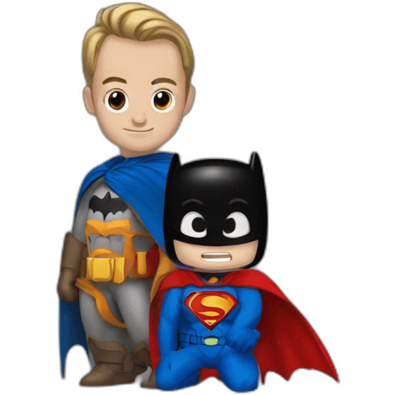 batman and superman emoji