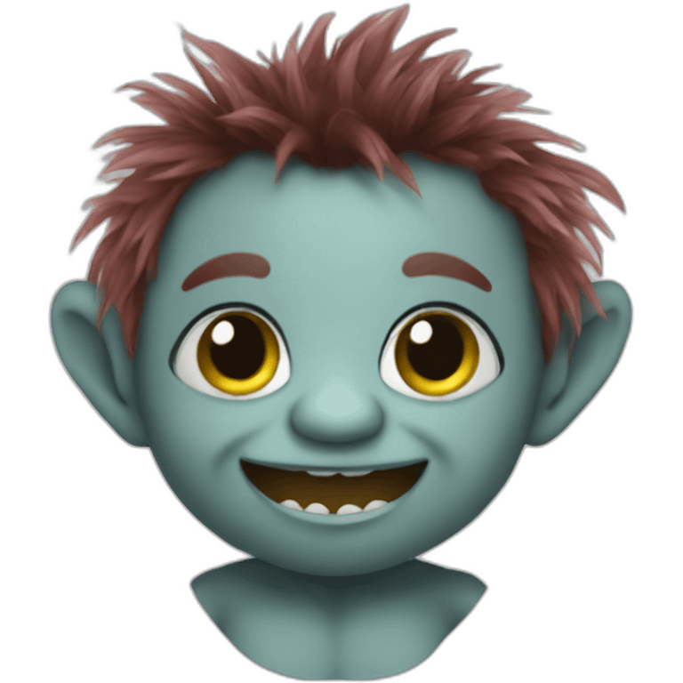 cute troll doll emoji