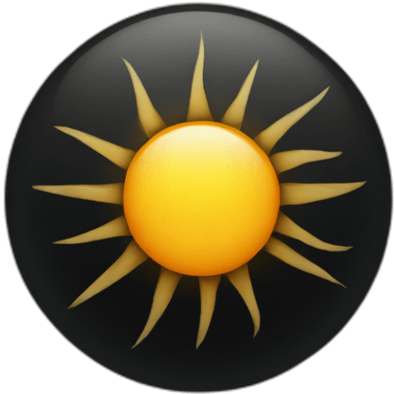 One-Black-sun emoji