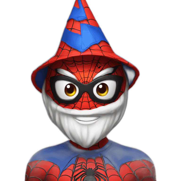 spider man in birthday hat emoji