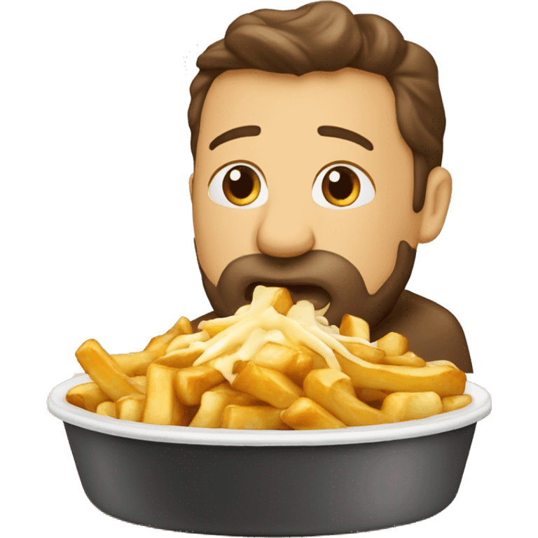  Valdimir Poutine qui mange duPoutine  emoji