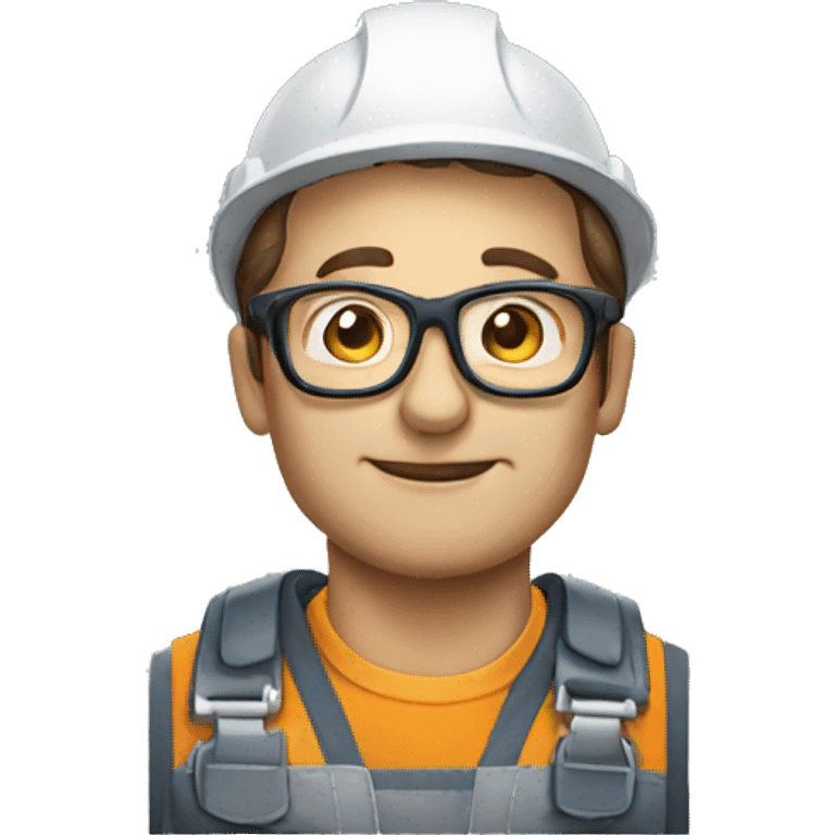 electrician with glasses emoji