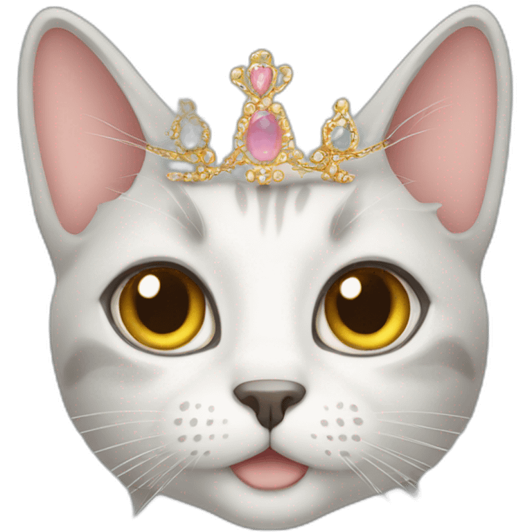 cat with tiara emoji