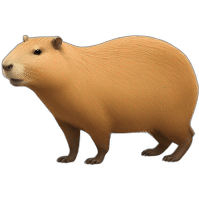 Capybara réaliste emoji