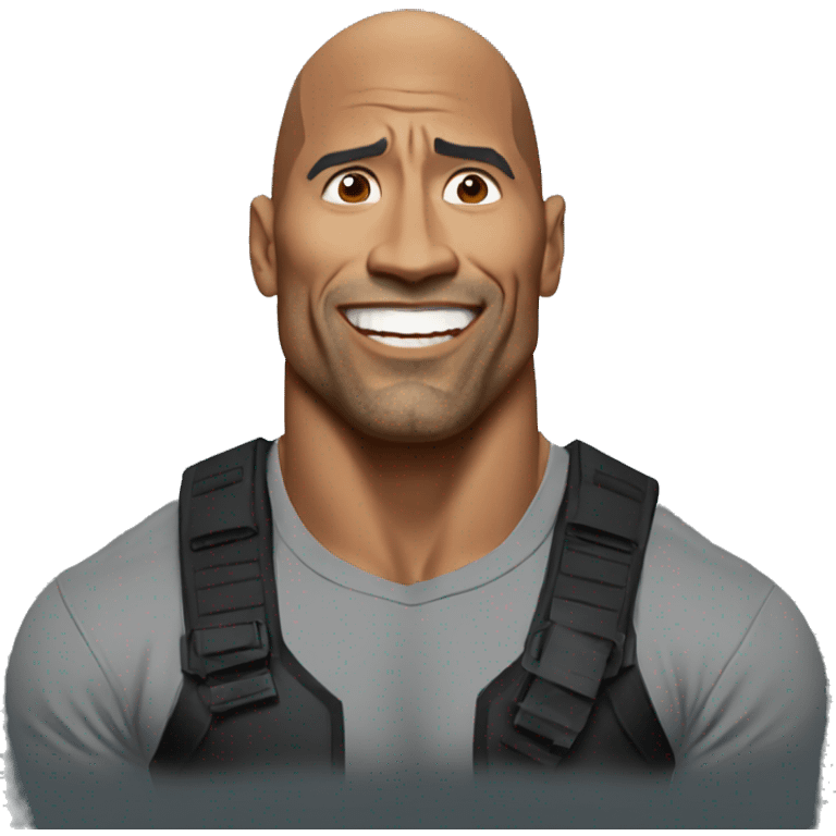 The rock meme emoji