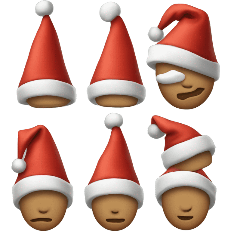 single Santa hat emoji