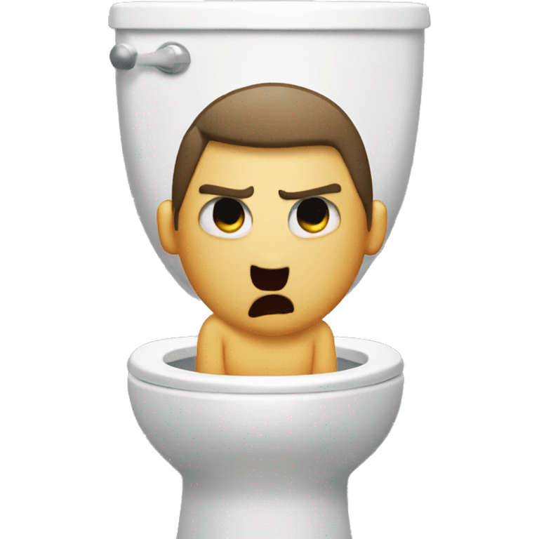 angry person on the toilet  emoji