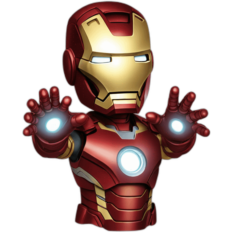 up shot of iron man emoji