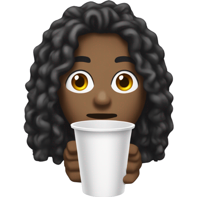 lucki the rapper with styrofoam cup emoji