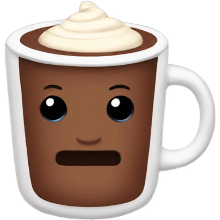 Hot chocolate cozy emoji