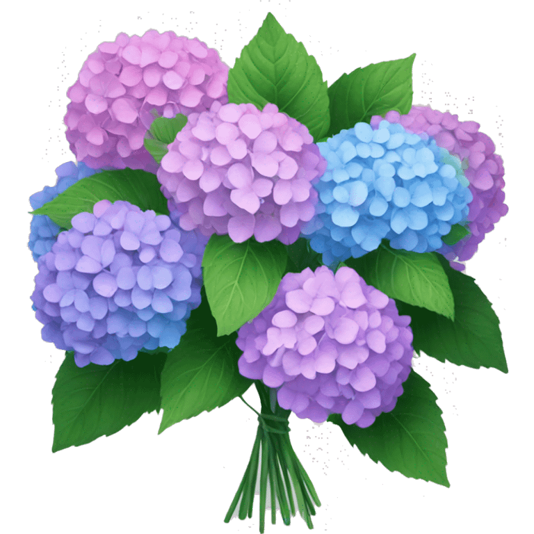 bouquet of hydrangeas emoji