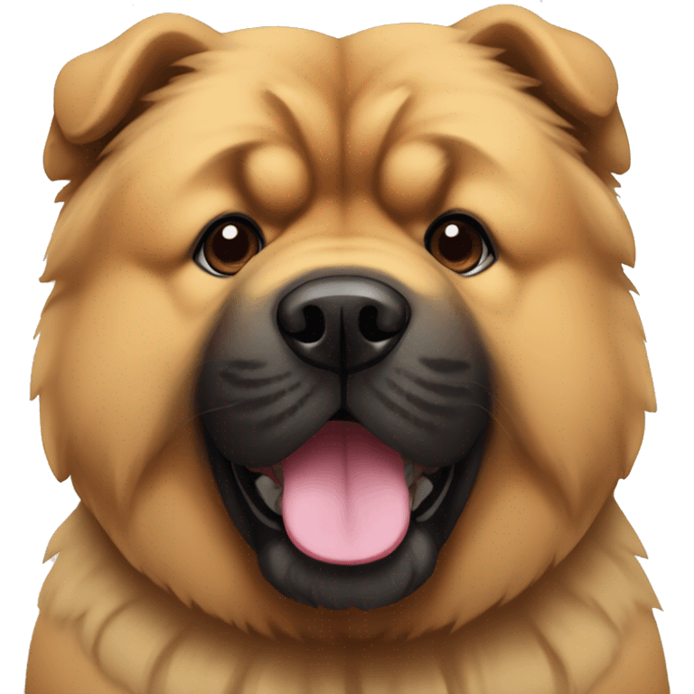 Chow-chow with black muzzle emoji