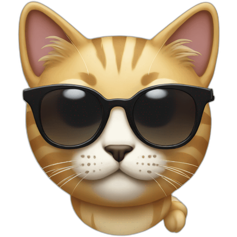 Cat with sunglasses emoji