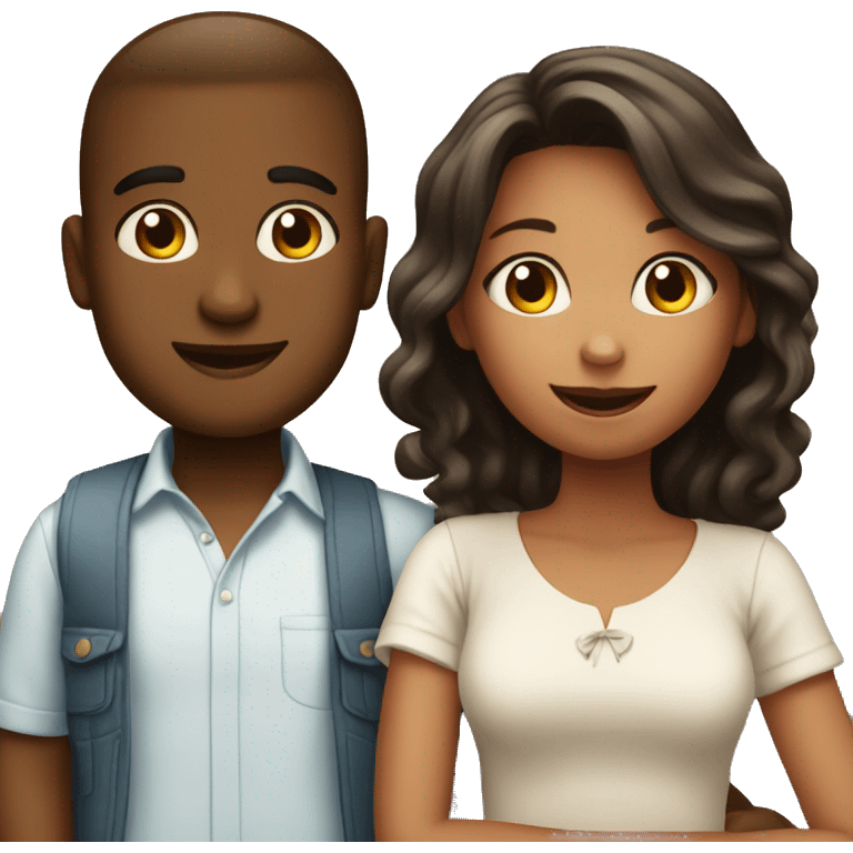 Birthda boy and girl emoji