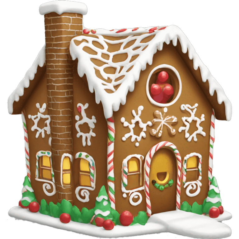 Gingerbread house emoji