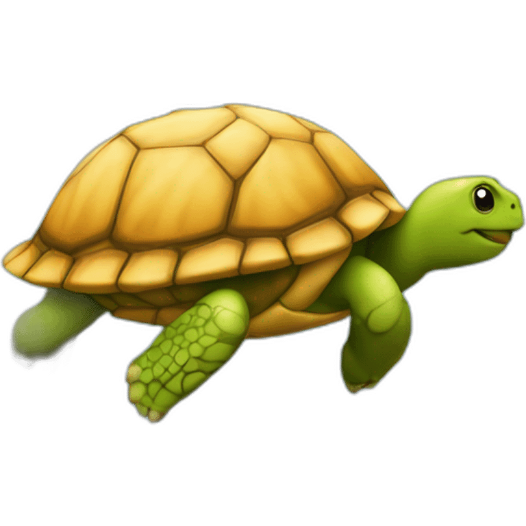 Tortue sur fraise emoji