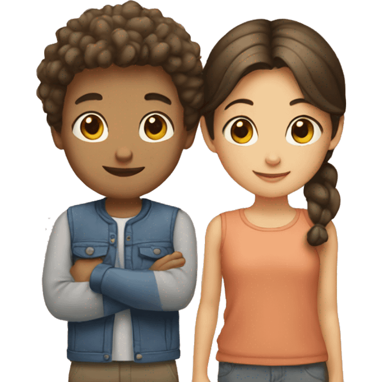 Girl and boy  emoji