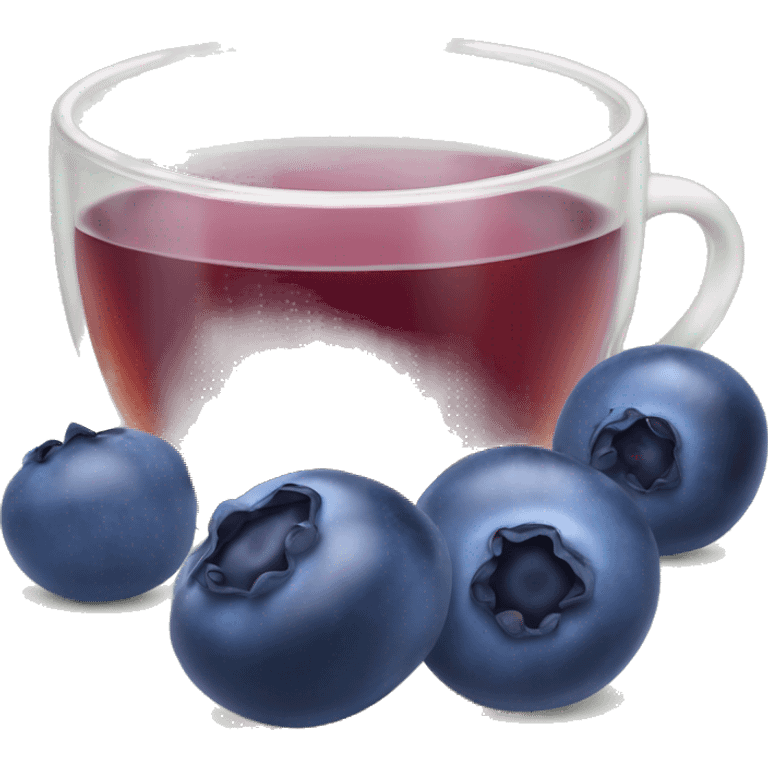 blueberry tea emoji