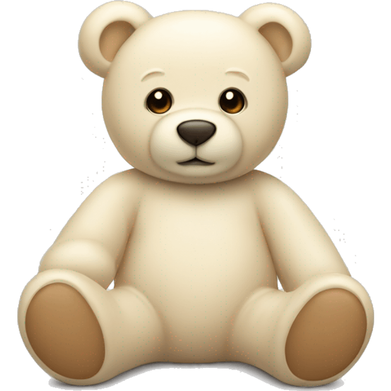 Cream colored teddy bear  emoji