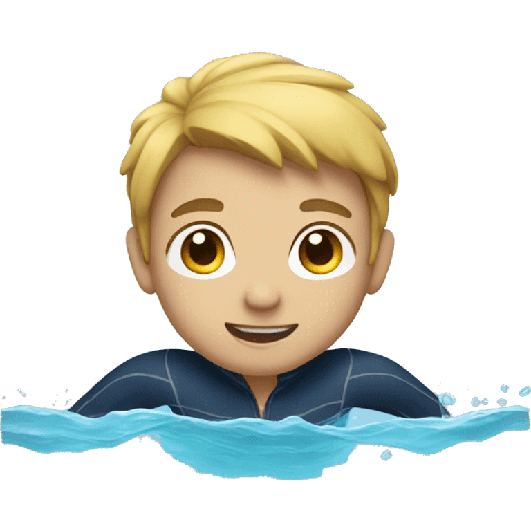 Boy swimming  emoji