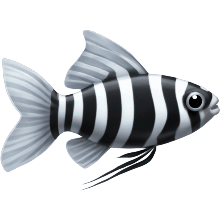 Zebra fish female emoji