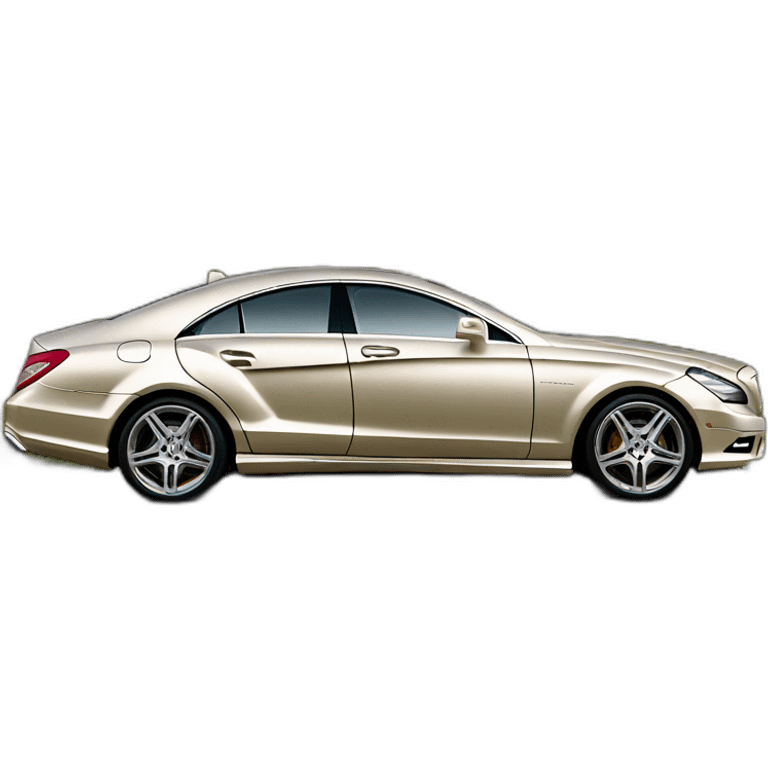 Mercedes CLS w219 color champagne side view emoji