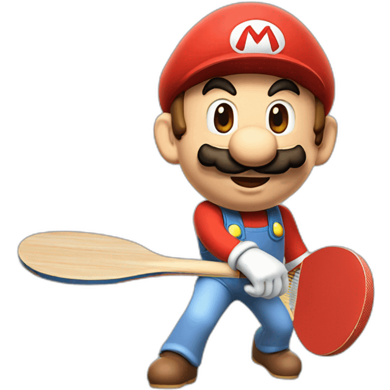 Mario qui fait du ping pong emoji