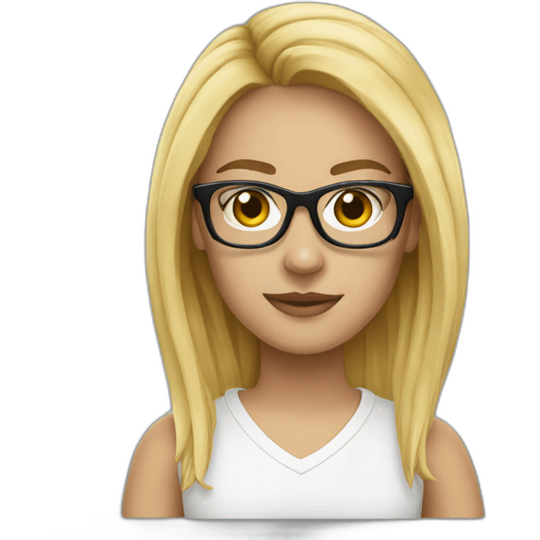 Alexandra mit Brille Football emoji