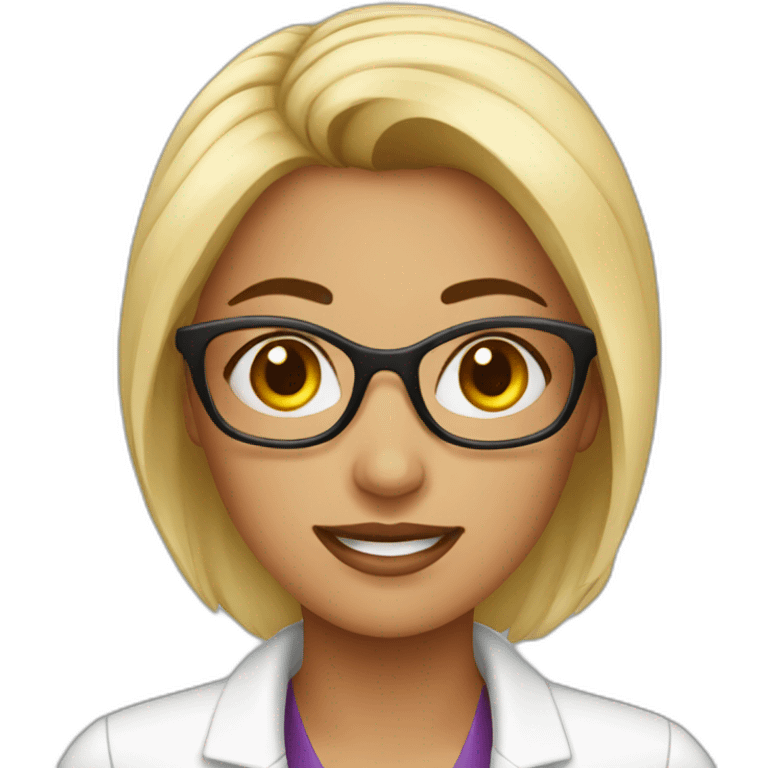 Cosmetic chemist female emoji