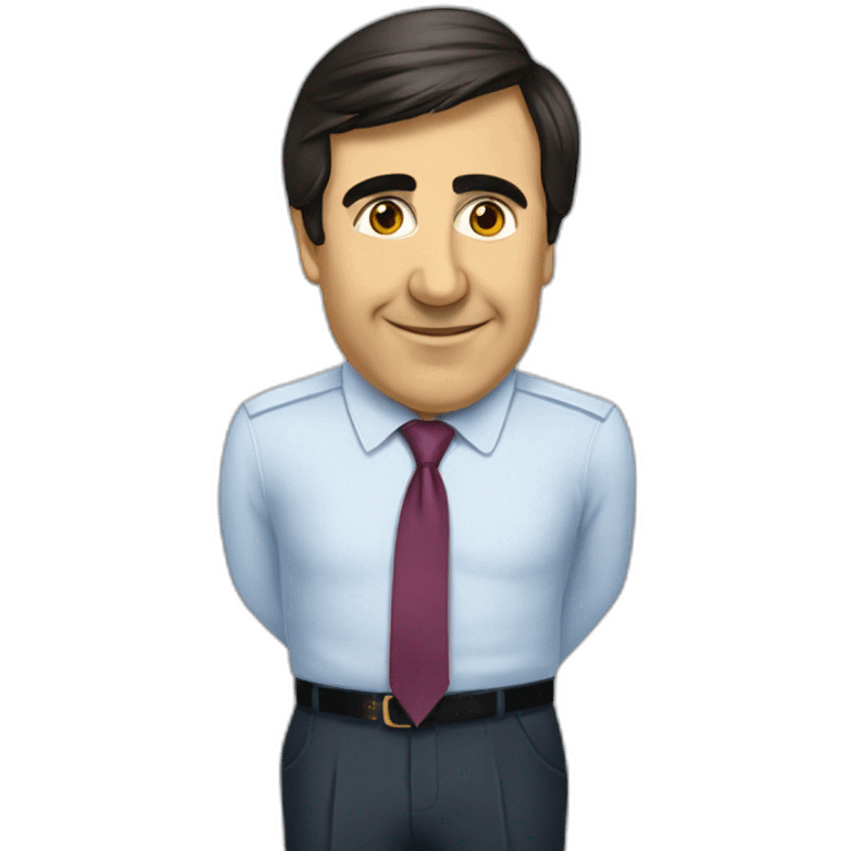 saakashvili eaeting a tie emoji