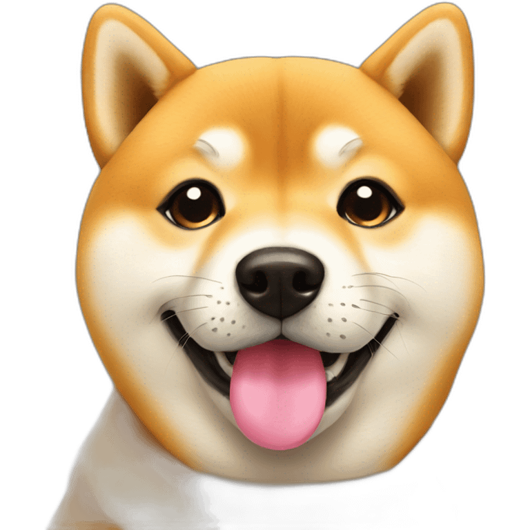 shiba sending kisses emoji