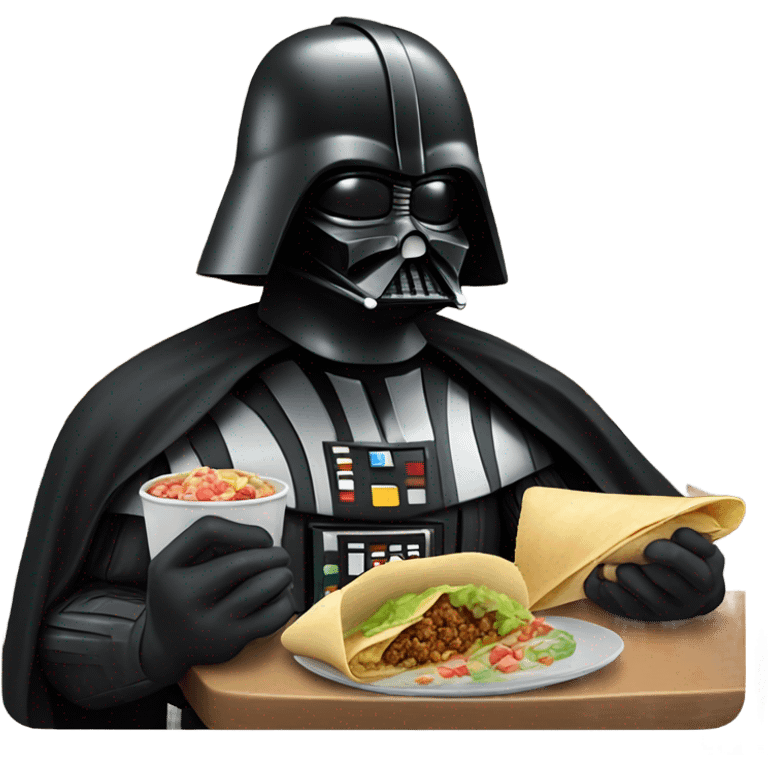 Darth Vader eating a burrito  emoji