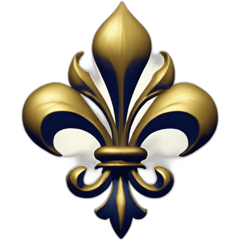 Fleur de lys blasonnés avec des ornures emoji