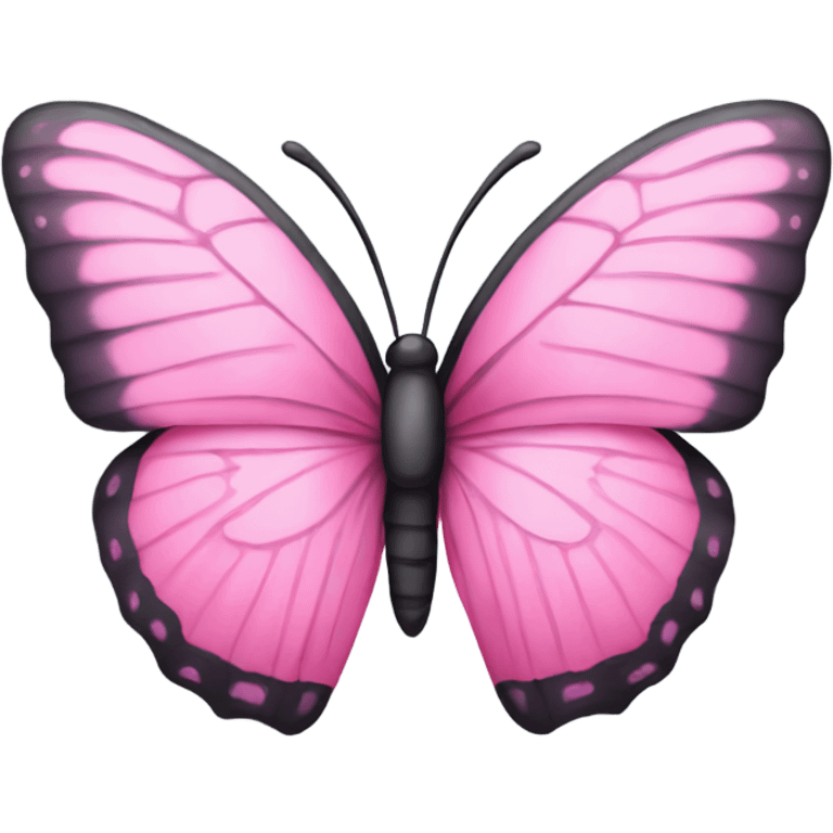 Pink butterfly emoji