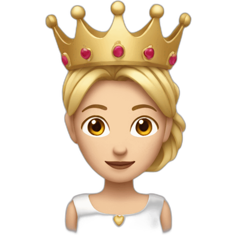 Femme voilé avec couronne emoji