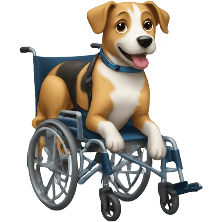 dog in a wheelchair  emoji