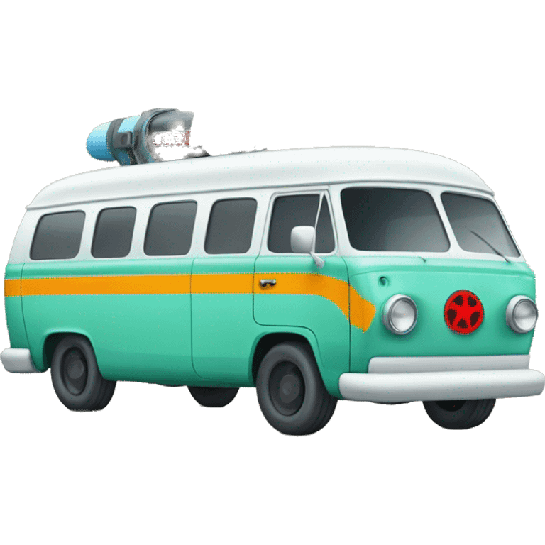 Scooby and the meddling kids monster ,ghost busters,hippie van. emoji