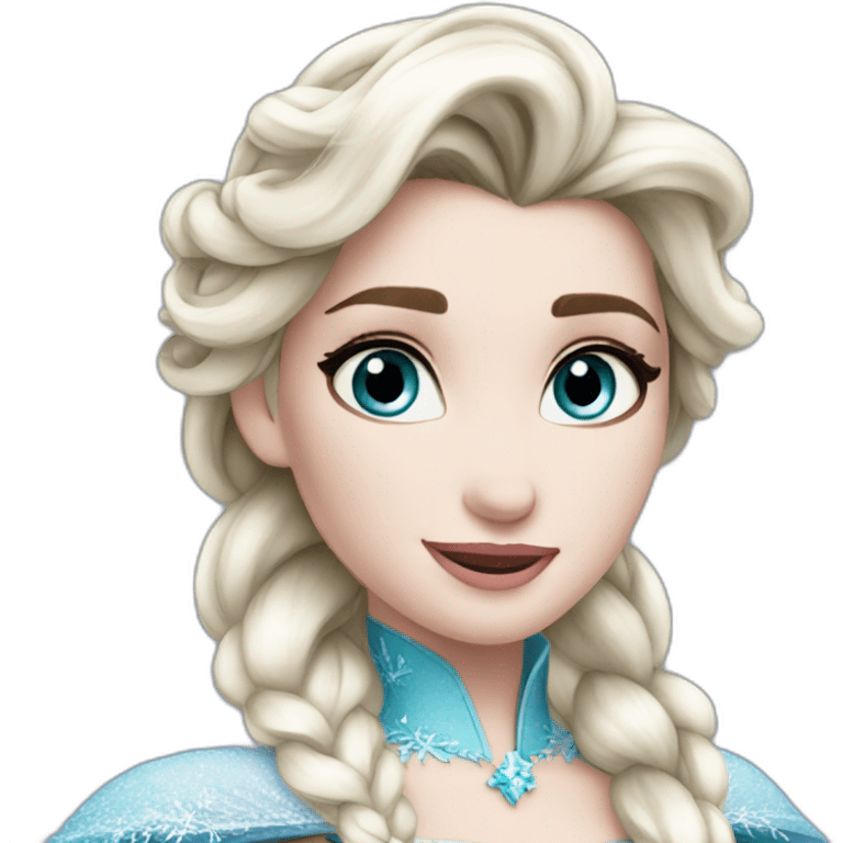 Elsa Frozen emoji